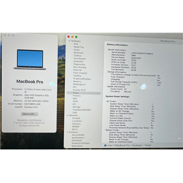 Apple  MacBook Pro Core i9 15" 2019 32GB 512GB